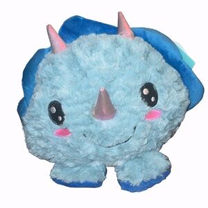 HUG ME Reversible Flip Dinosaur Stuffed Animal 
Mr Happy Horns Grump-asaurus
NWT